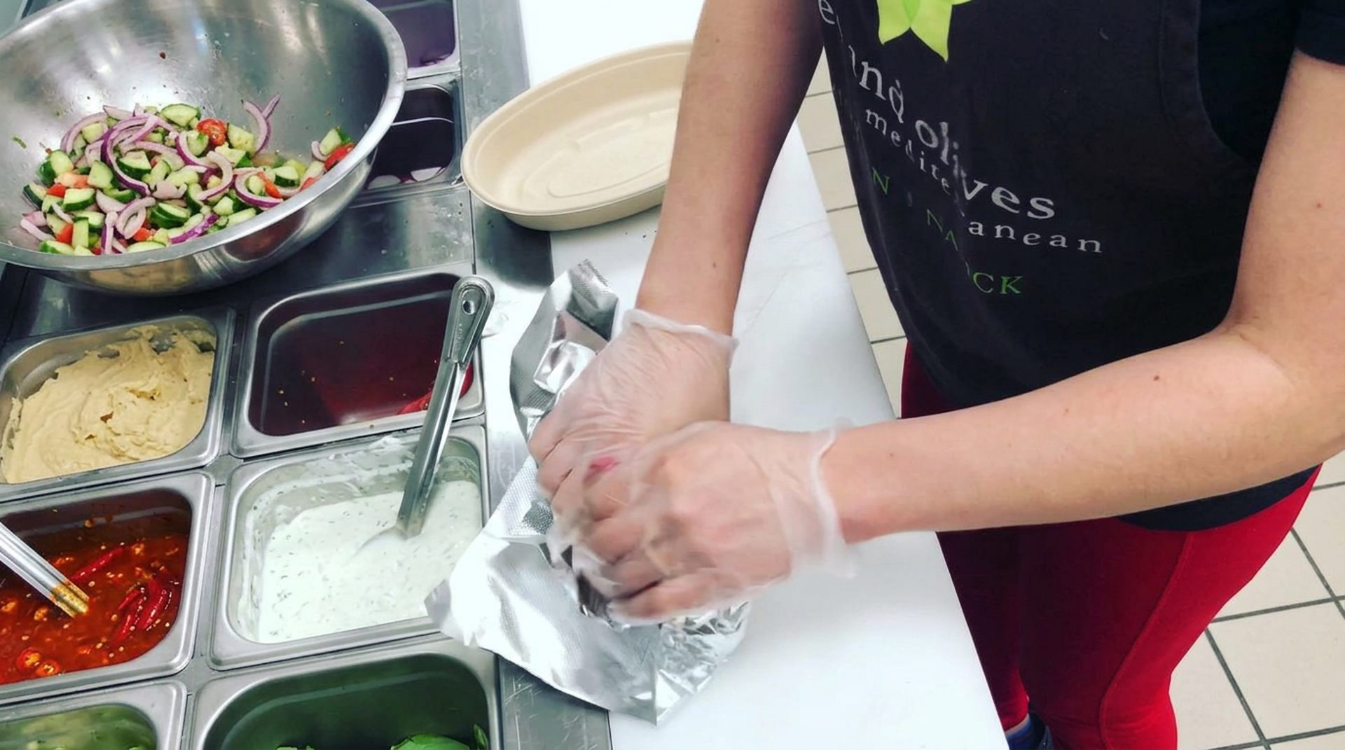 A team-oriented kitchen