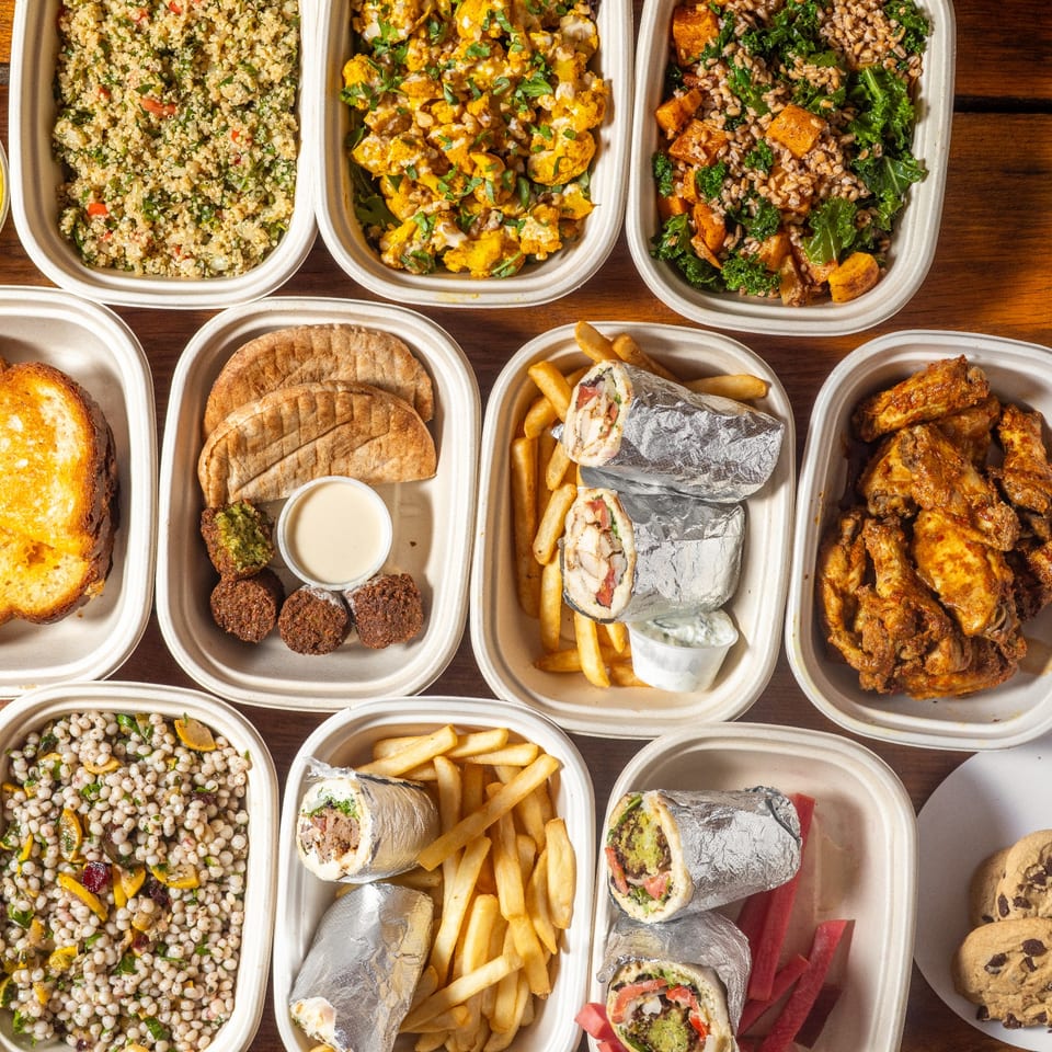 Dates and Olives meal spread