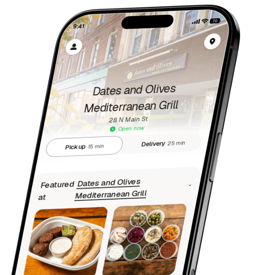 Dates and Olives Mediterranean Grill app preview