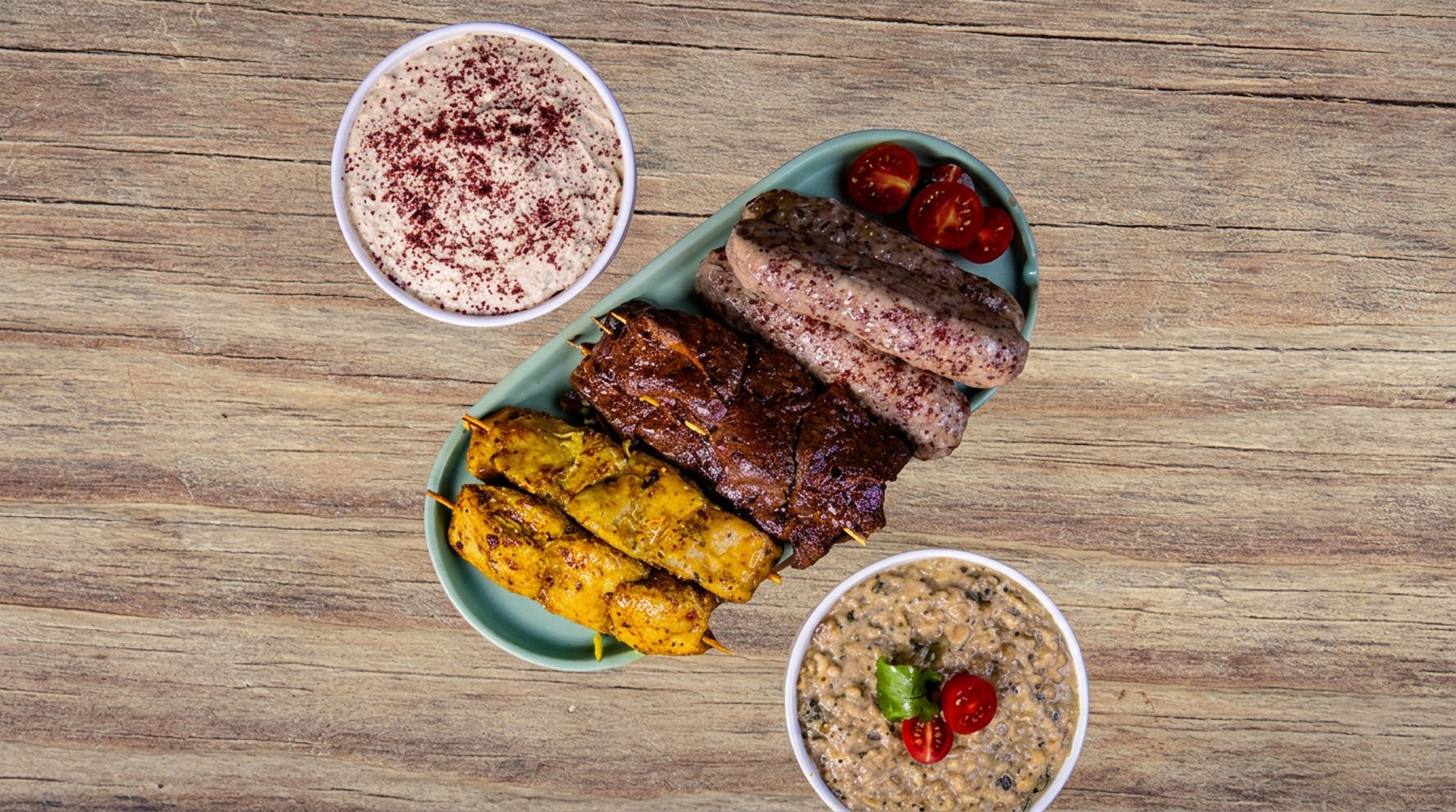 Kebabs grilled to order in Natick