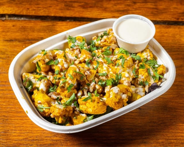 Roasted Cauliflower with Tarator Sauce.